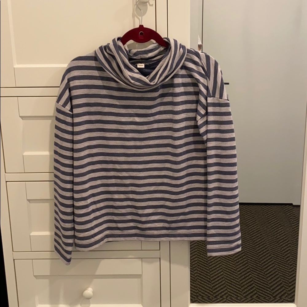 Striped Cowl Neck Women's Top